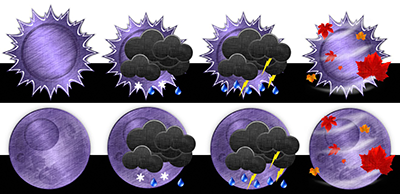 Purple Passion Weather Iconset