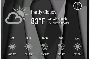 Zooper 1Weather Grey Iconset