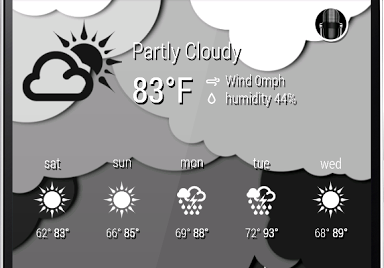 Zooper 1Weather Black Iconset