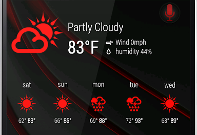 Zooper 1Weather Red Iconset