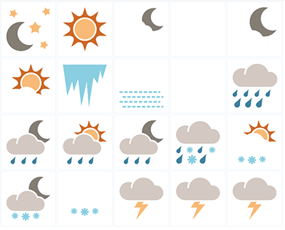 Zooper Bold Weather Iconset