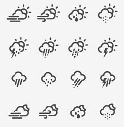 Clean Weather Icon Font