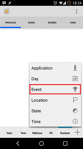 Tasker Kustom Event