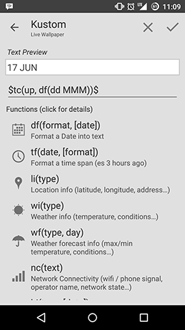 Kustom 2 Inside Functions